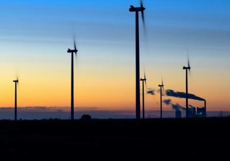 Windmills on the coast