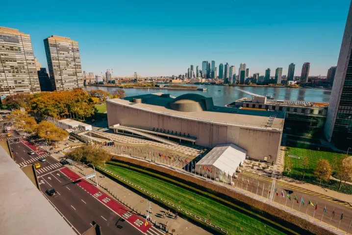 Skyline view of New York City
