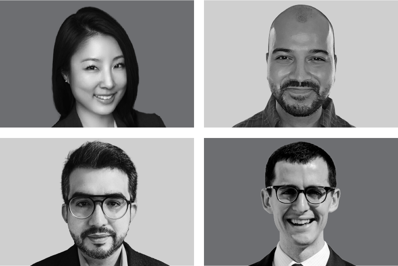 Composite image of four faculty headshots