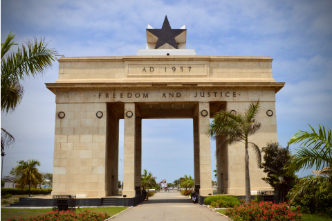Independence Arch in Accra, Ghana