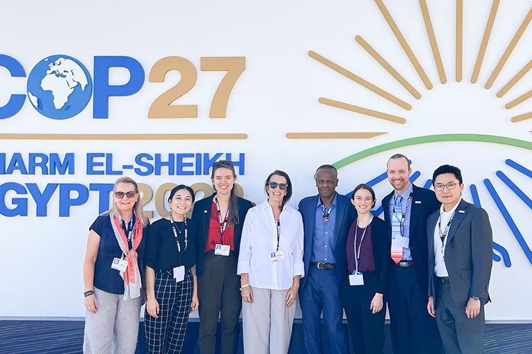 Fletcher attendees at COP27