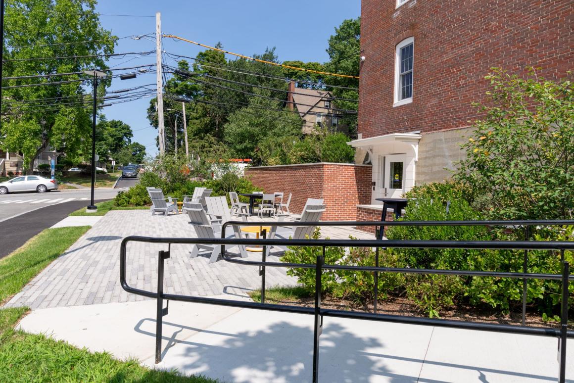 The accessible ramp at 123 Packard (photo: Sabrina Cole Quinn Photography)