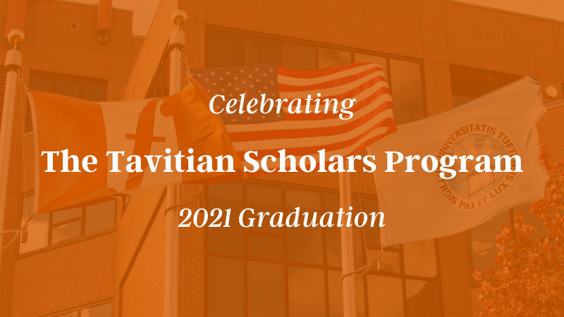 Flyer announcing the Tavitian Scholar's Program graduation