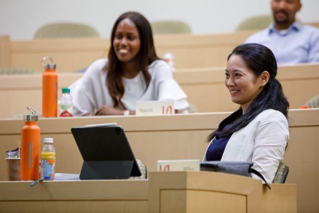 GMAP students sitting in a lecture hall. 