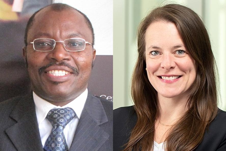 Timothy Afful-Koomson (F00) and Nancy Gleason (F12)