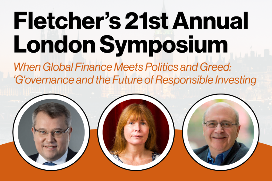 London Symposium panelists (L-R) Andrew Rozanov, Clare Rewcastle Brown, and Patrick Schena
