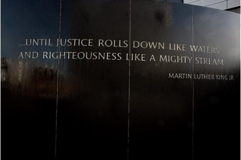 Quote on wall from Martin Luther King Jr